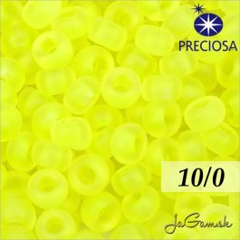 Rokajl Preciosa 10/0 žltá priehľadná NEON 10g (16001_10)